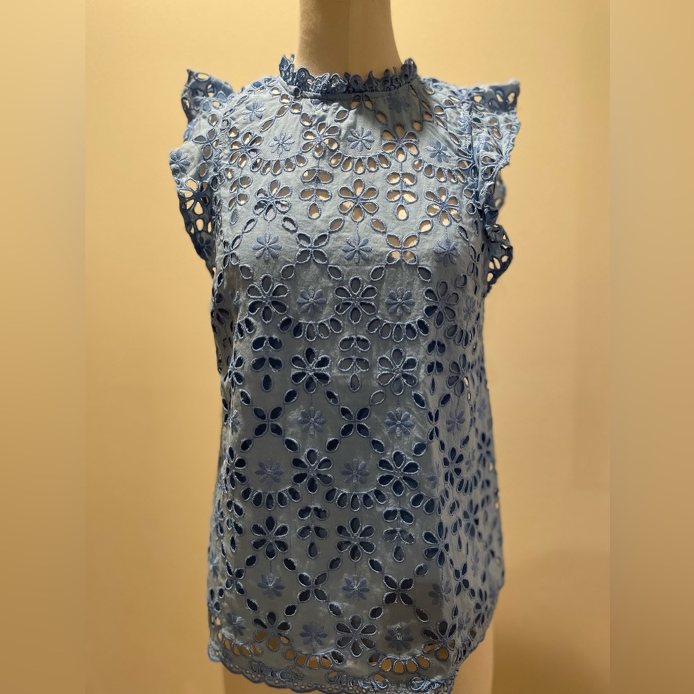 Jcrew Eyelet top with camisole